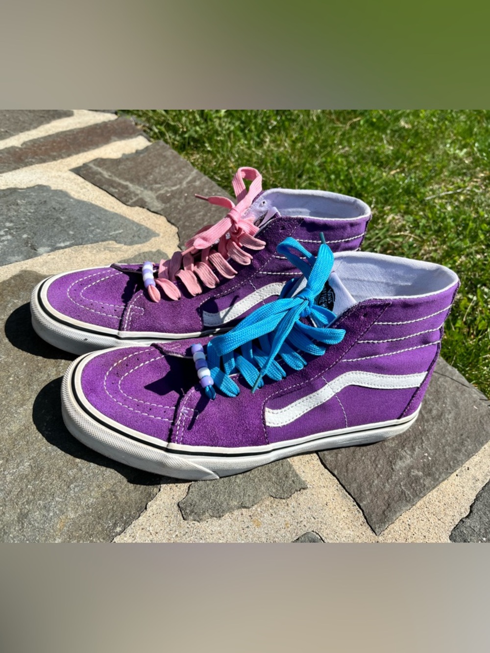 Women’s 10.5/Men’s 9 Vans Purple Suede High-Top Sneakers